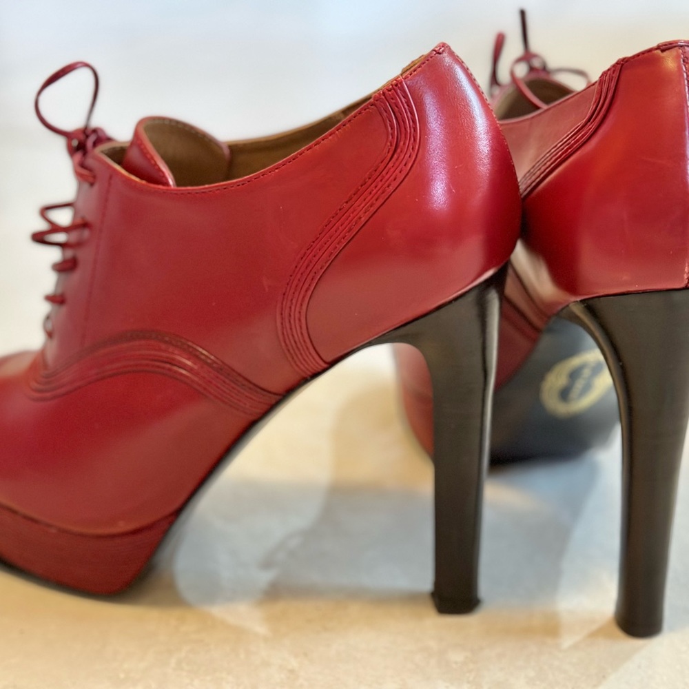 High heel booties by Elie Tahari.